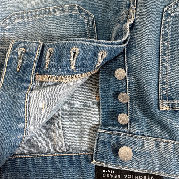 NWT Veronica Beard Grant Wide Leg Denim Jeans Size 28 - Picture 10 of 10